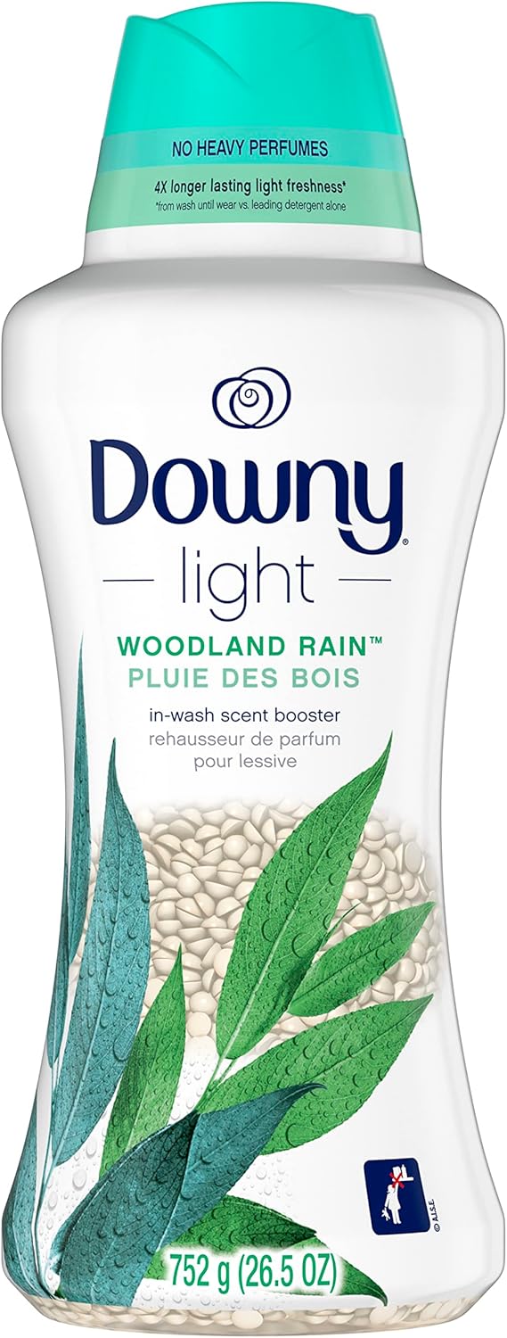 Downy Light In Wash Scent Booster Beads, Ocean Mist Scent, 24 oz, Downy Scent Booster Beads, Laundry Beads, No Heavy Perfumes