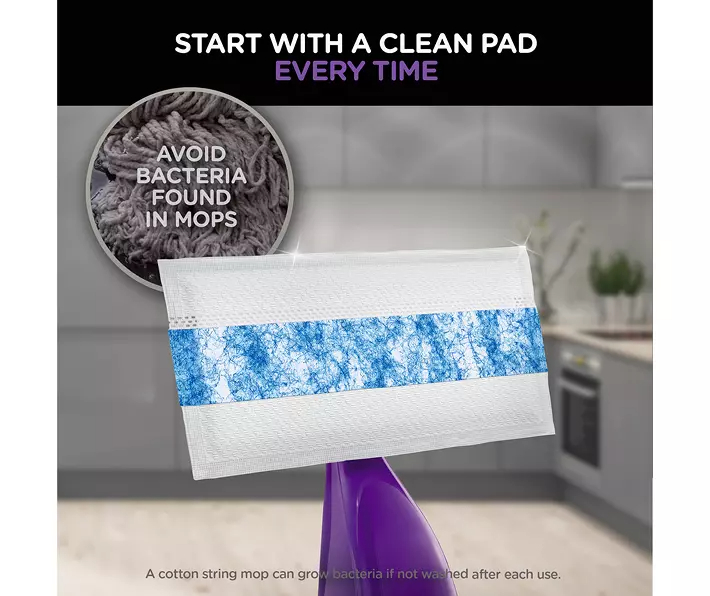 Swiffer WetJet Mop Starter Kit (1 Spray Mop, 5 Mopping Pads, 1 Floor Cleaner Liquid Solution)