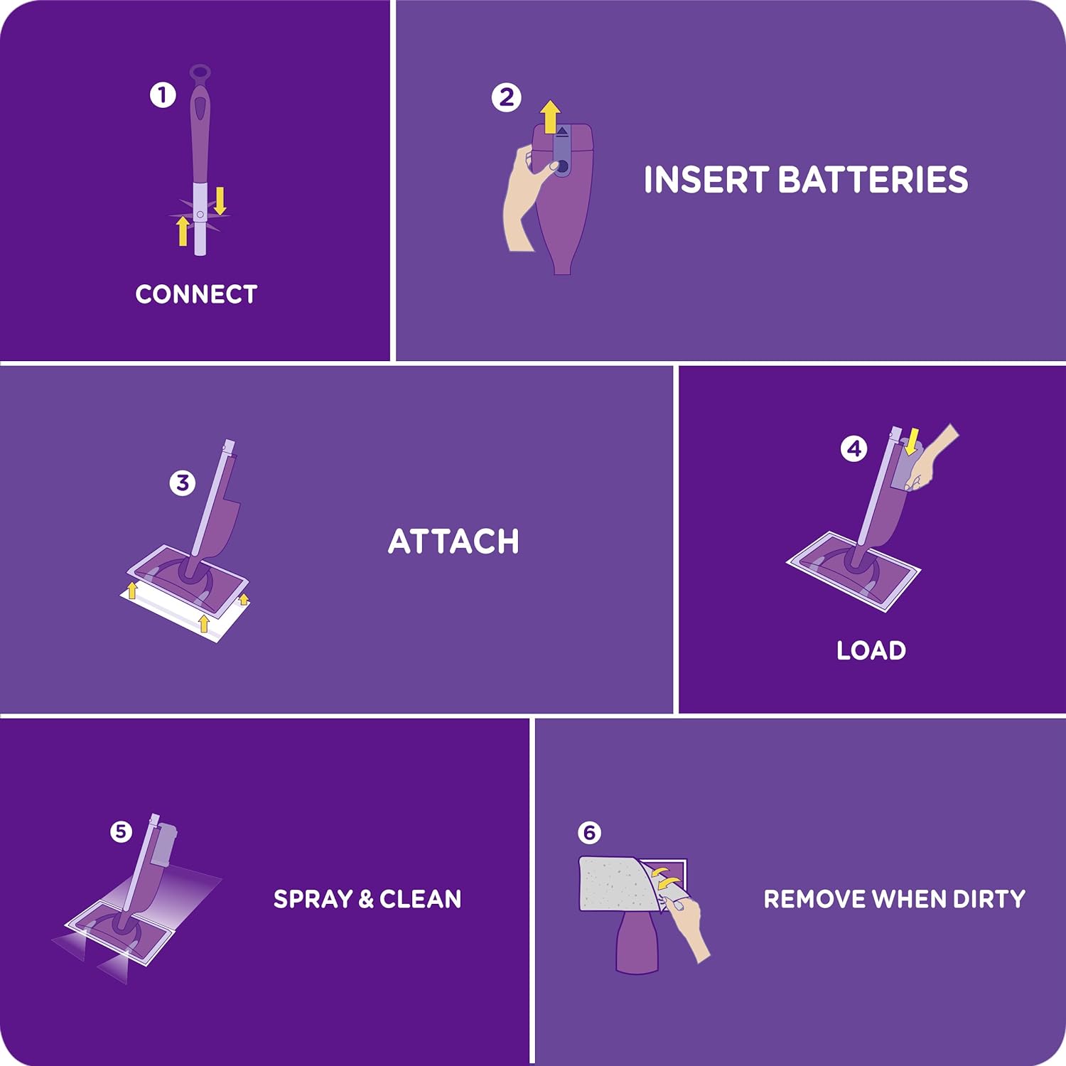 Swiffer WetJet Multi-Purpose and Hardwood Liquid Floor Cleaner Solution Refill, with Gain Scent (2 count, 42.2 fl oz each)