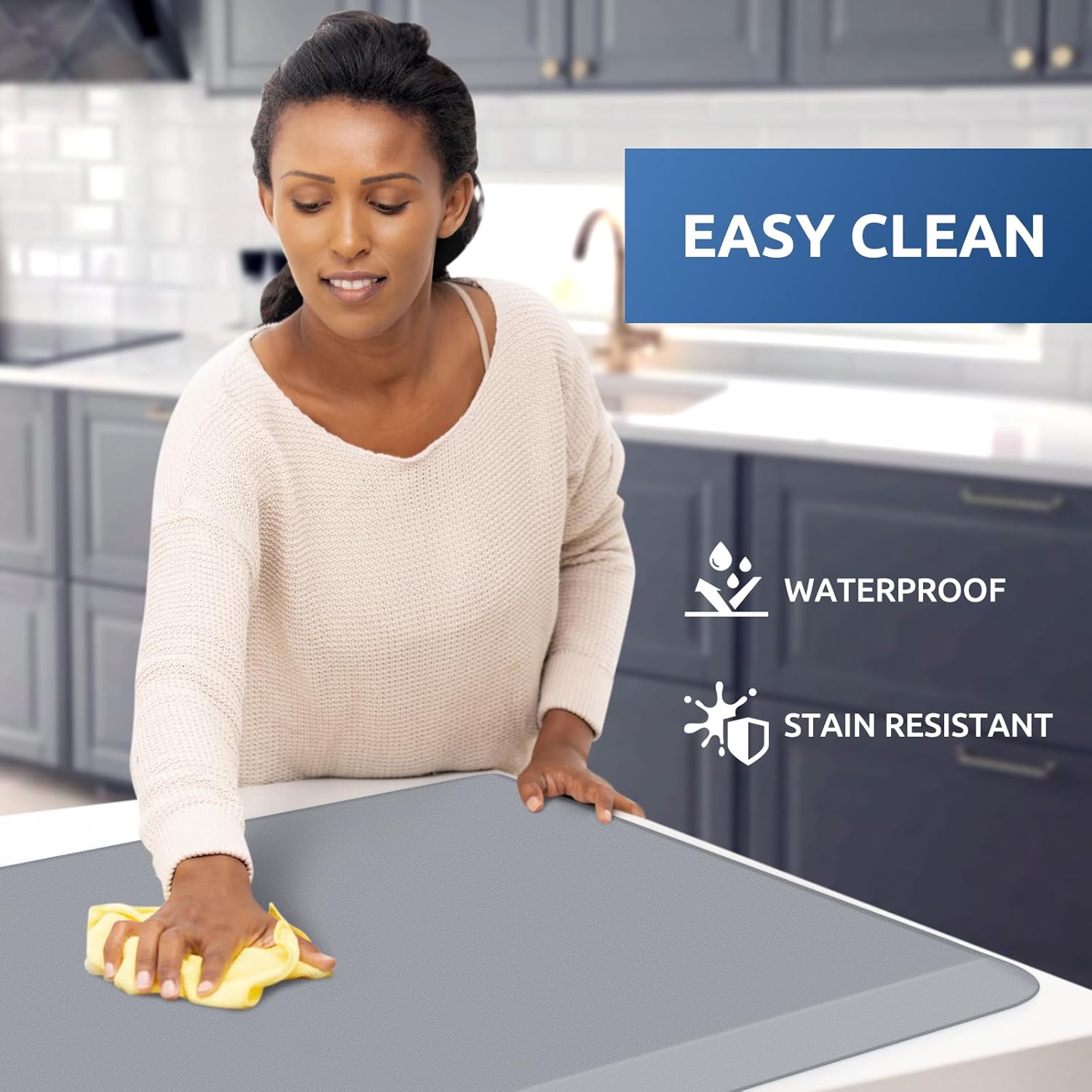 KitchenClouds Kitchen Mat Cushioned Anti Fatigue Rug 17.3