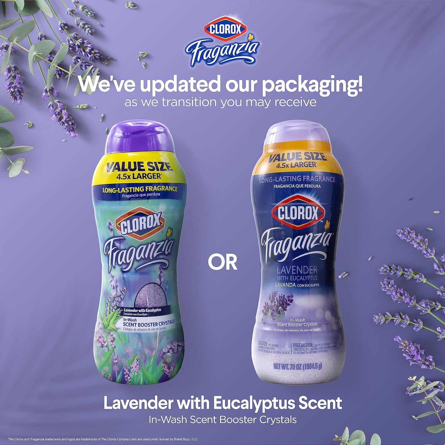 Clorox Fraganzia In-Wash Scent Booster Crystals in Ocean Scent, 18 Oz Twin Pack | Laundry Scent Booster Crystals | In-wash Scent Booster for Fresh Laundry in Ocean Scent 18 Ounce Twin Pack, 36oz