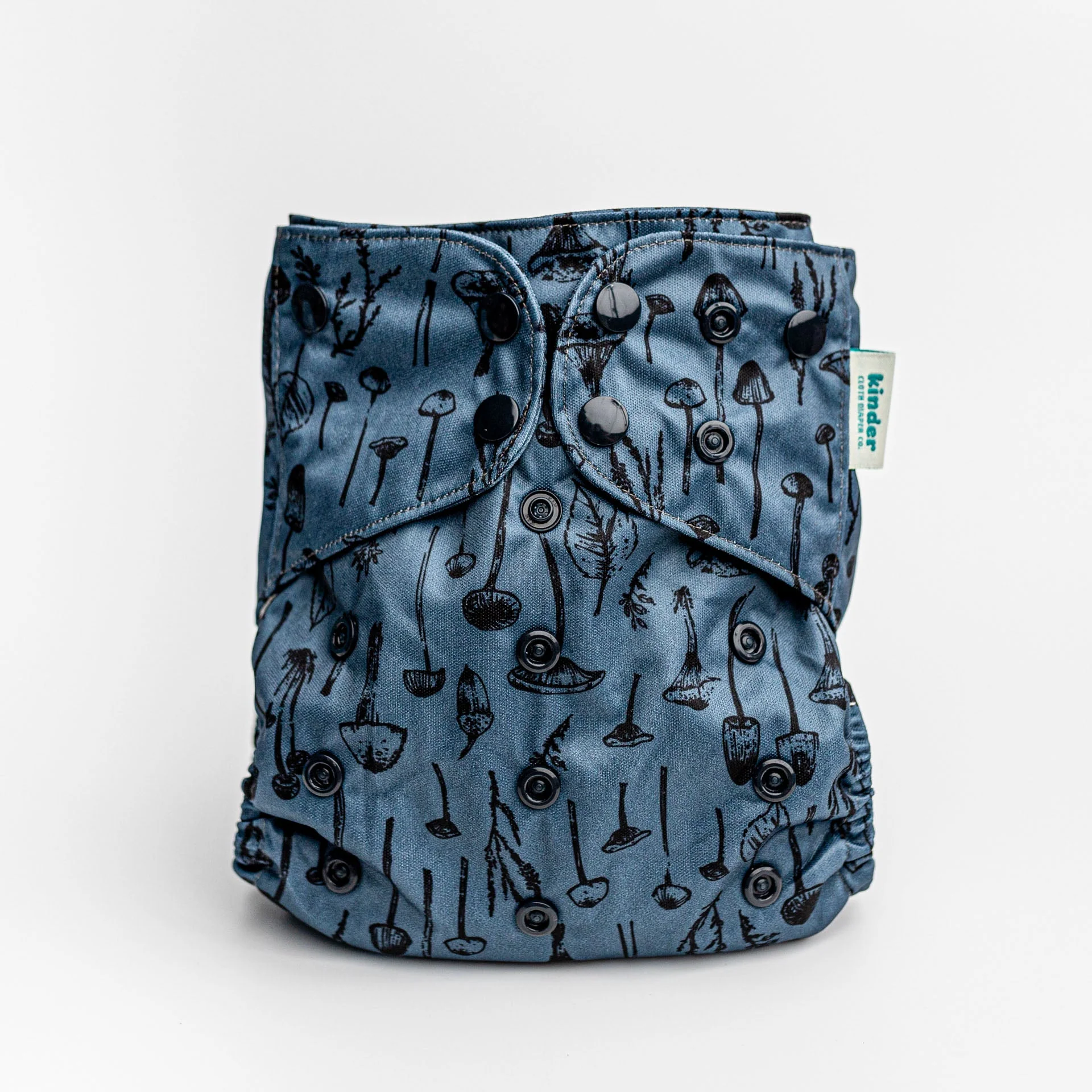 Kinder Cloth Diaper Co. Botanicals Patterned Pocket Cloth Diaper with Athletic Wicking Jersey