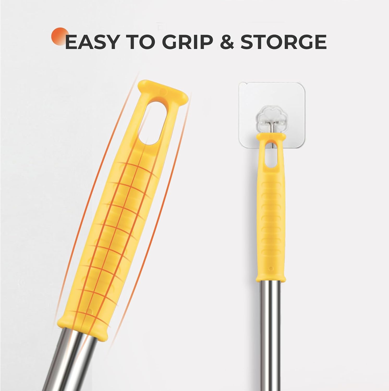 Dusters for Cleaning High Ceiling Fan, Newliton Microfiber Feather Duster with 30'' to 100'' Telescoping Extension Pole, Long Extendable Duster for Home Car Furniture Cobweb Gray