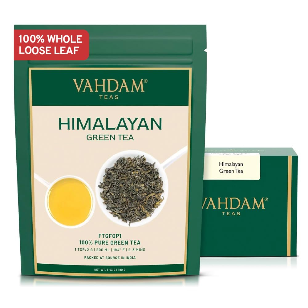 VAHDAM, Organic Turmeric Ginger Herbal Tea Bags (100 Pyramid Tea Bags) Caffeine Free, Non GMO, Gluten Free | 100% Pure Herbal Blend - Savory & Spicy | Plant-Based Tea Bags | Resealable Ziplock Pouch