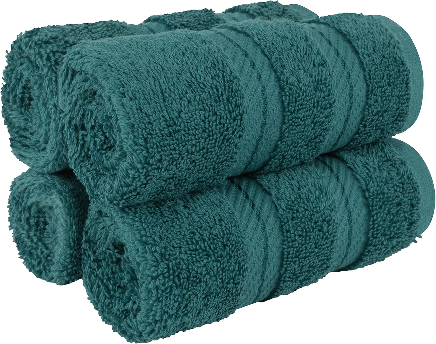 American Soft Linen Luxury 6 Piece Towel Set, 2 Bath Towels 2 Hand Towels 2 Washcloths, 100% Cotton Turkish Towels for Bathroom, Light Grey Towel Sets