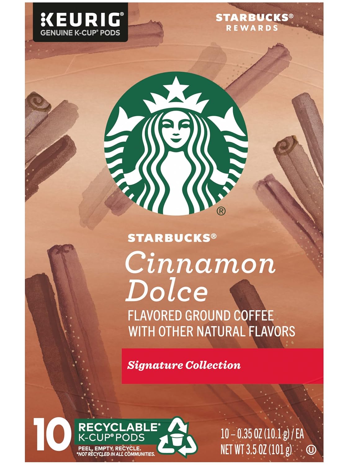 Starbucks K-Cup Coffee Pods, Starbucks Blonde Roast Coffee, Veranda Blend for Keurig Brewers, 100% Arabica, 6 boxes (60 pods total)