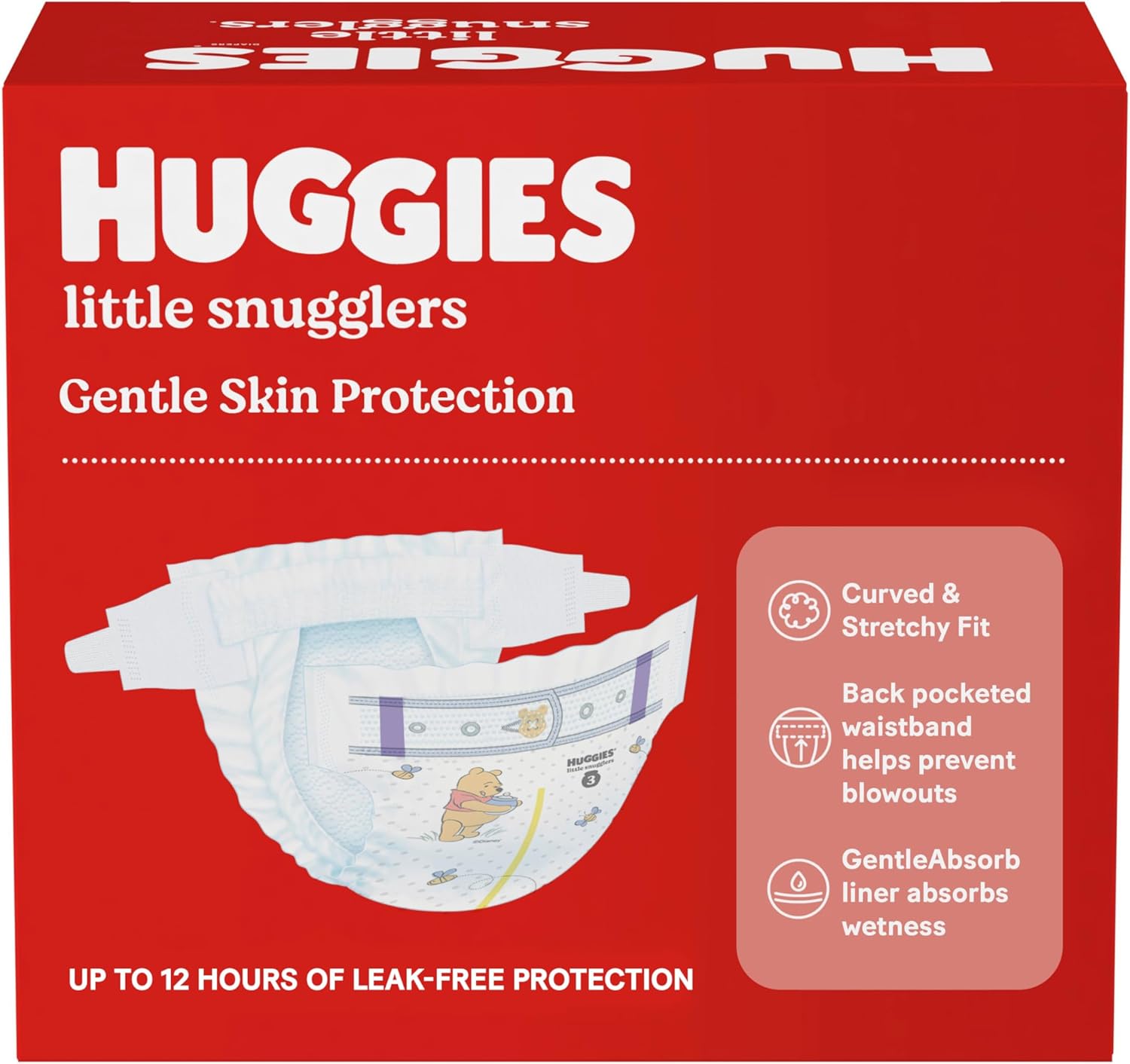 Huggies Size 1 Diapers, Little Snugglers Diapers, Size 1 (8-14 lbs), 198 Ct (6 packs of 33)
