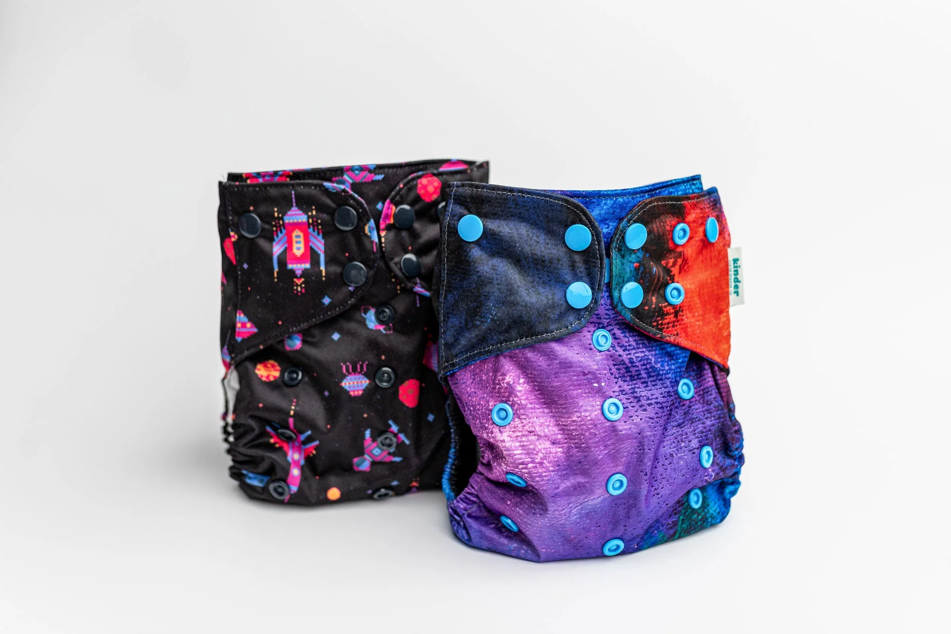 Kinder Cloth Diaper Co. Marble Pocket Cloth Diaper with Athletic Wicking Jersey