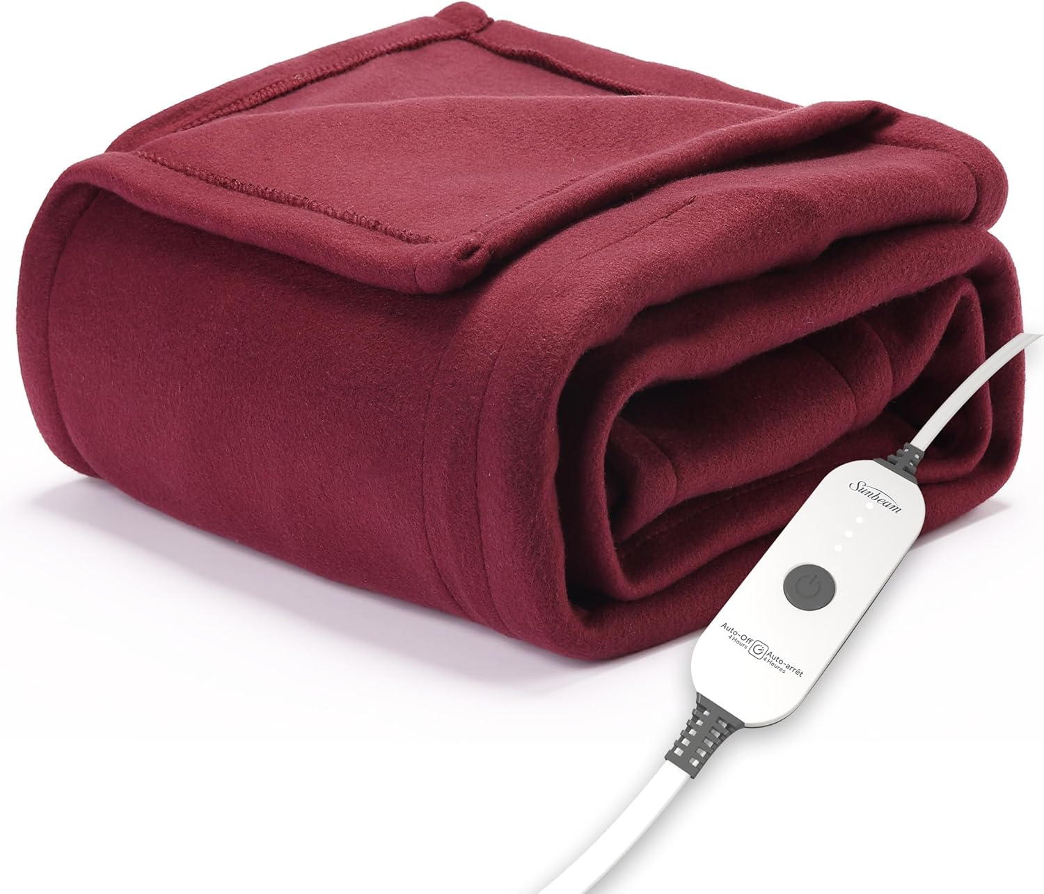 Sunbeam Royal Ultra Rodeen Blue Plaid Heated Personal Throw / Blanket, Cozy-Warm, Adjustable Heat Settings