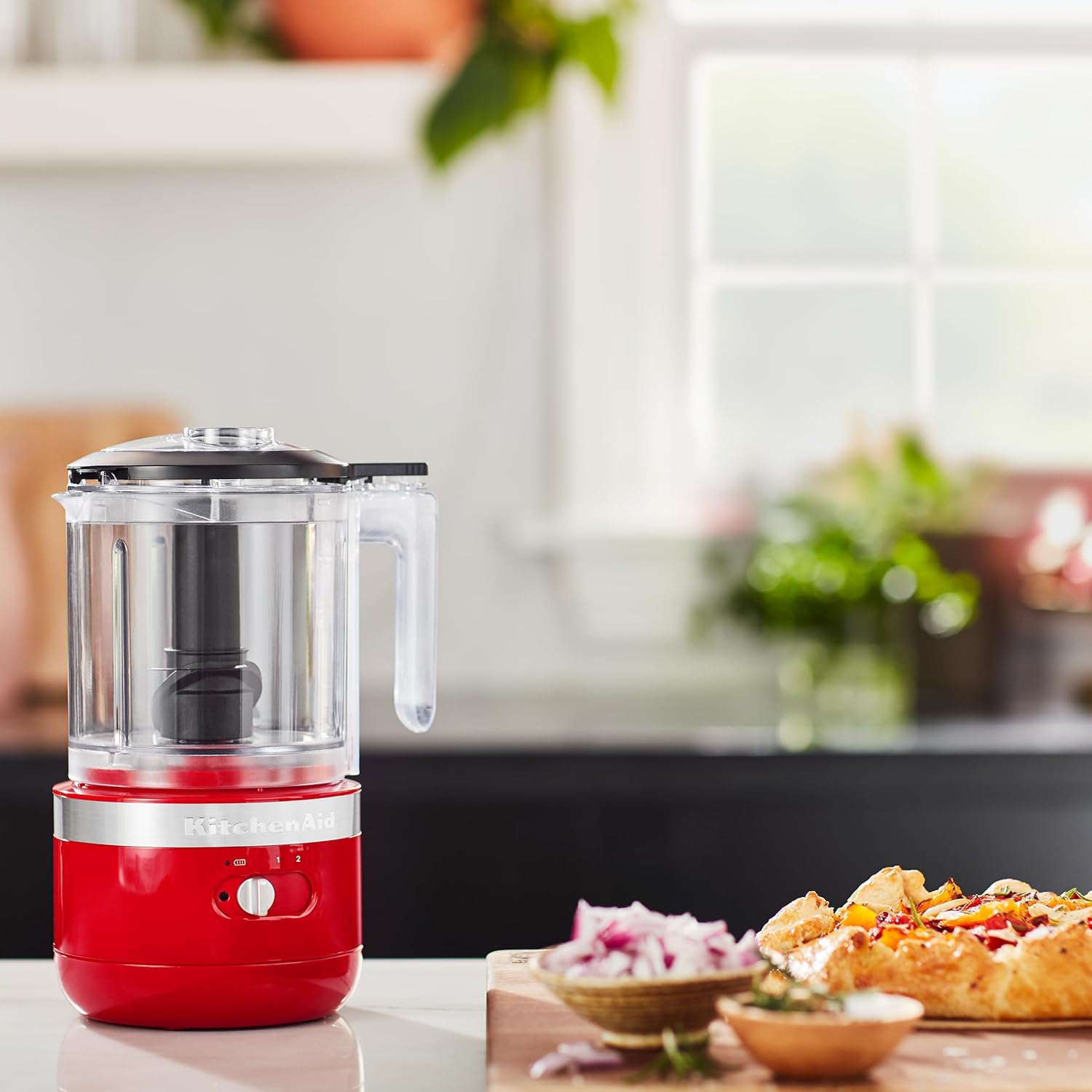 KitchenAid 5 Cup Food Chopper - KFC0516, Empire Red