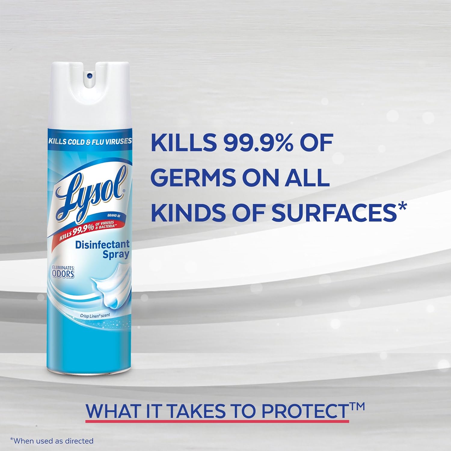 Lysol Disinfectant Spray, Sanitizing and Antibacterial Spray, For Disinfecting and Deodorizing, Lemon Breeze, 19 Fl Oz (Pack of 2), Packaging May Vary