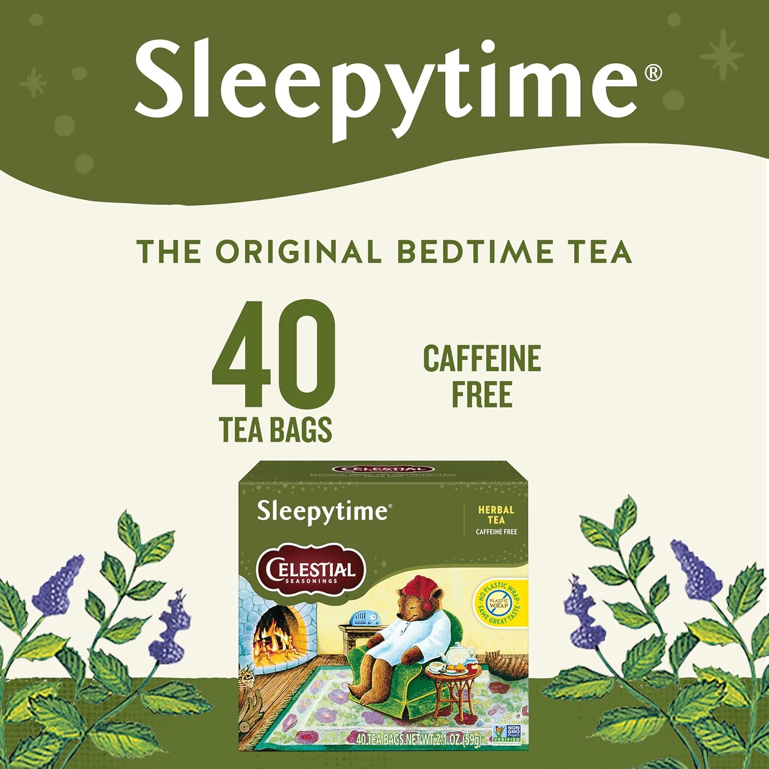 Celestial Seasonings Bengal Spice Herbal Tea, Caffeine Free, 20 Tea Bags Box, (Pack of 6)