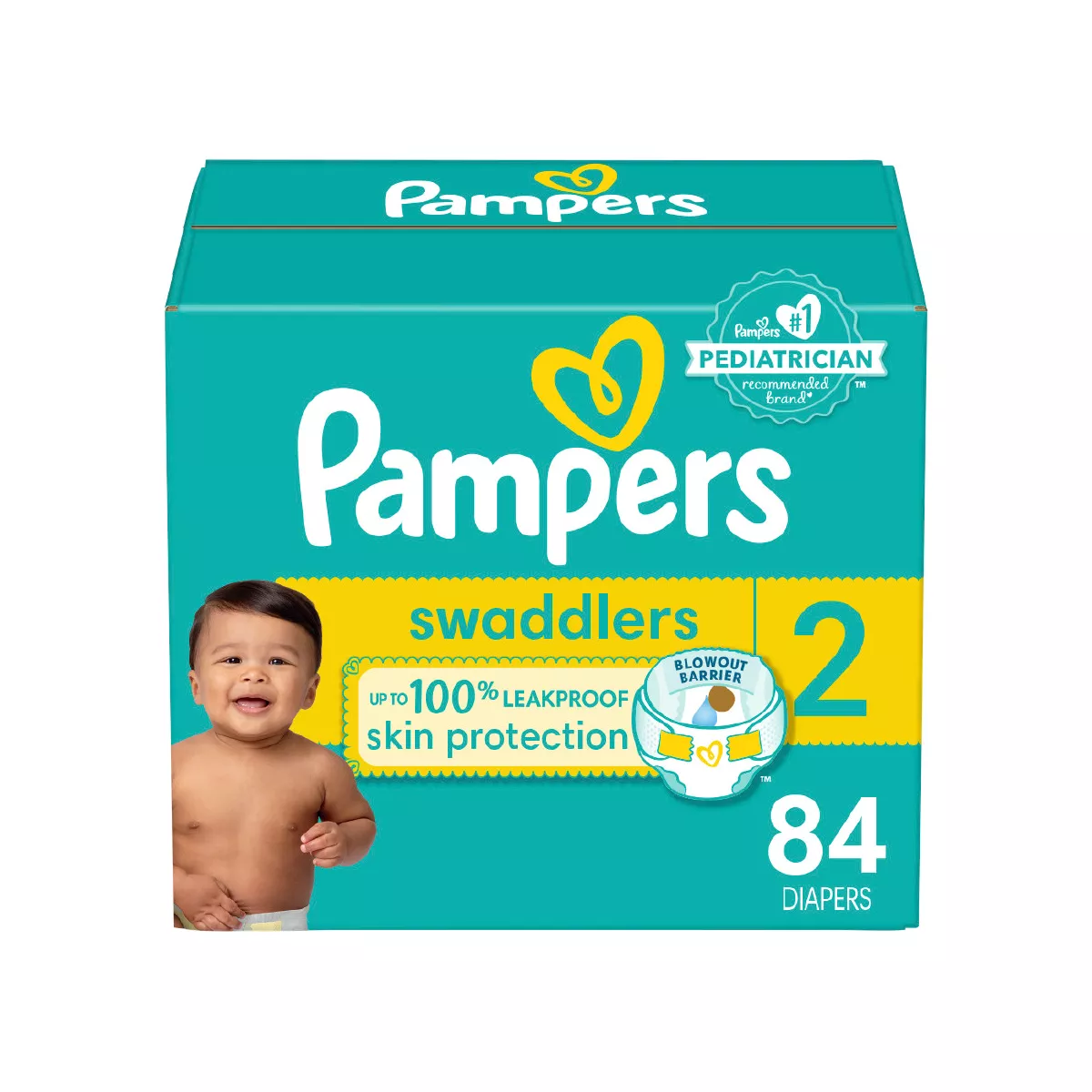Pampers Swaddlers Diaper Size 2 84 Count