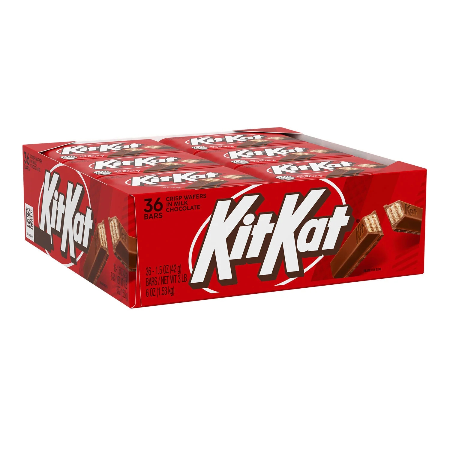 Kit Kat Milk Chocolate Wafer Candy, Bars 1.5 oz, 36 Count