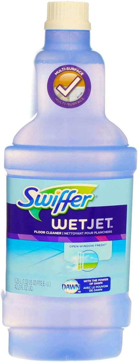 Swiffer WetJet Multi-Purpose Floor Cleaner Solution with Febreze Refill, Lavender Scent, 1.25 Liter -42.2 Fl Oz (Pack of 2)
