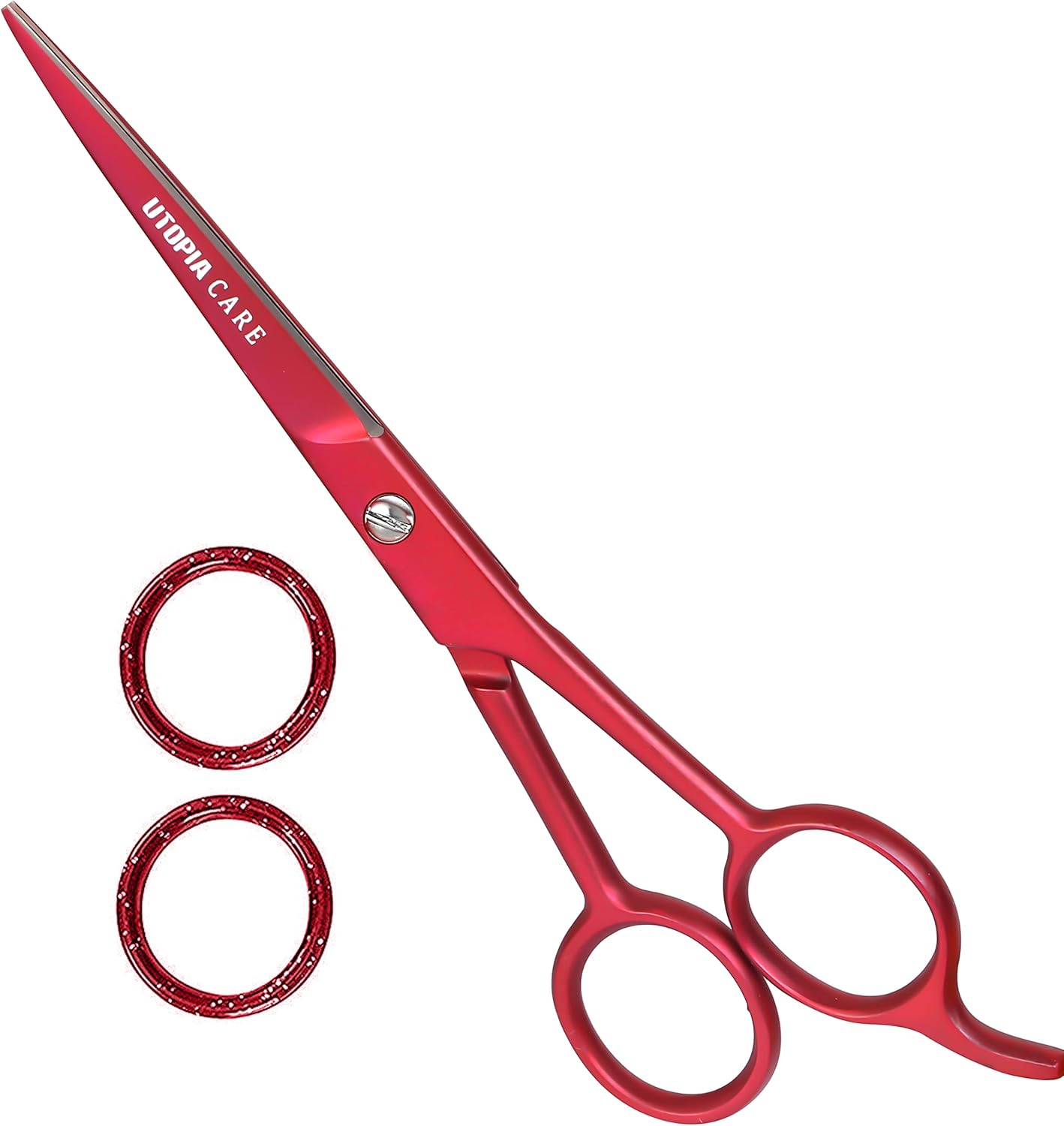 Utopia Care Hair Cutting and Hairdressing Scissors 6.5 Inch, Premium Stainless Steel shears with smooth Razor & Sharp Edge Blades, for Salons, Men & Women, Kids, Adults, & Pets - Silver
