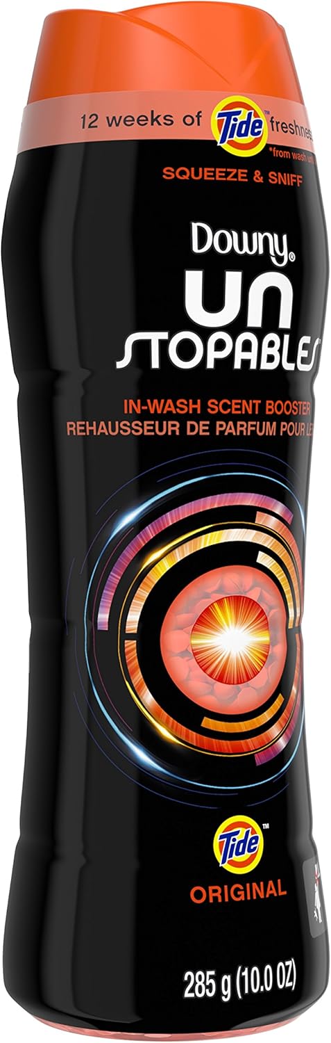 Downy Unstopables In Wash Scent Booster Beads, Fresh Scent, 24 oz, Downy Scent Booster Beads, Unstoppable Laundry Beads, Odor Protection