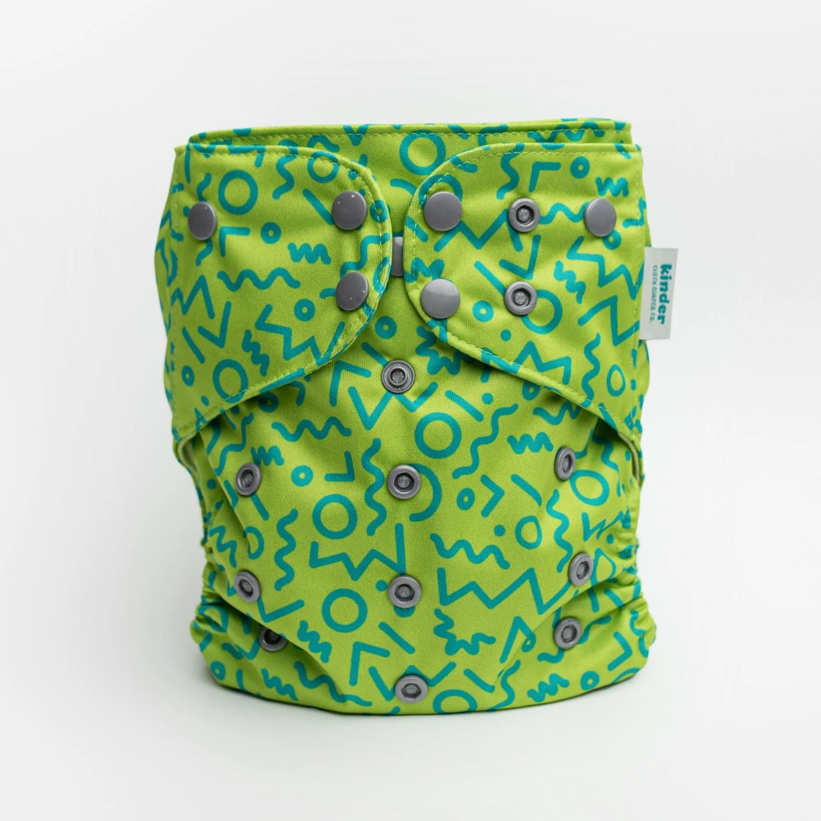 Kinder Cloth Diaper Co. Patterned Pocket Cloth Diaper with Athletic Wicking Jersey