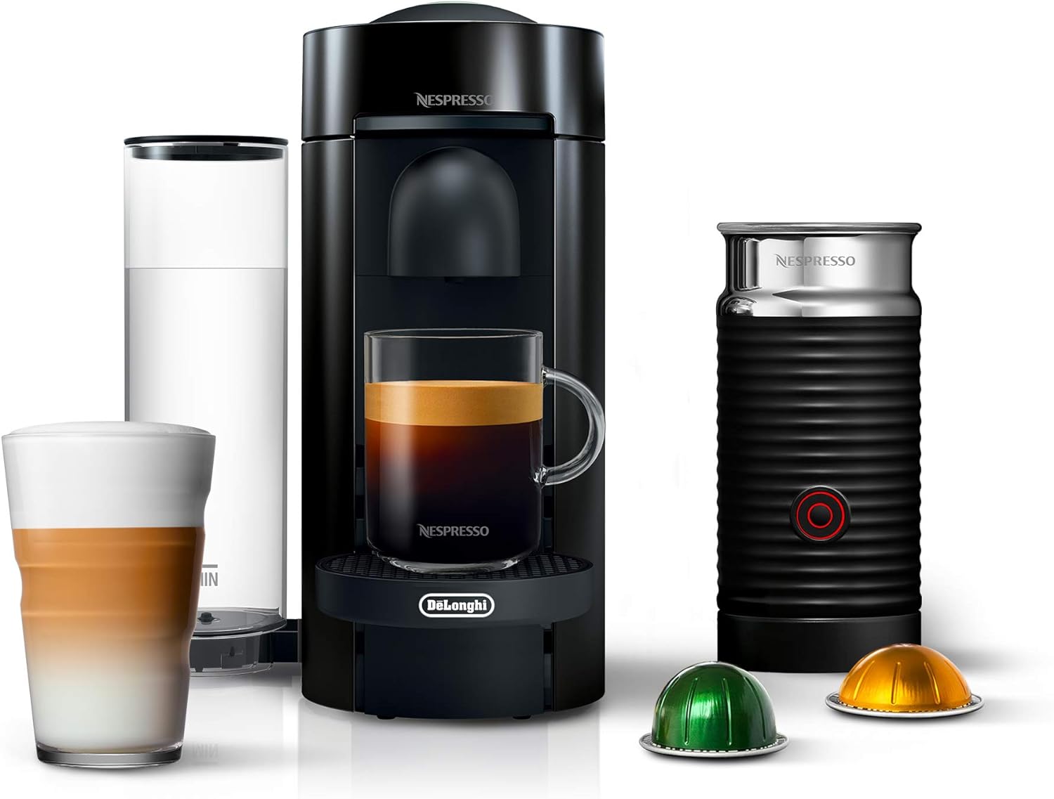 Nespresso Vertuo Plus Coffee and Espresso Maker by De'Longhi, Grey