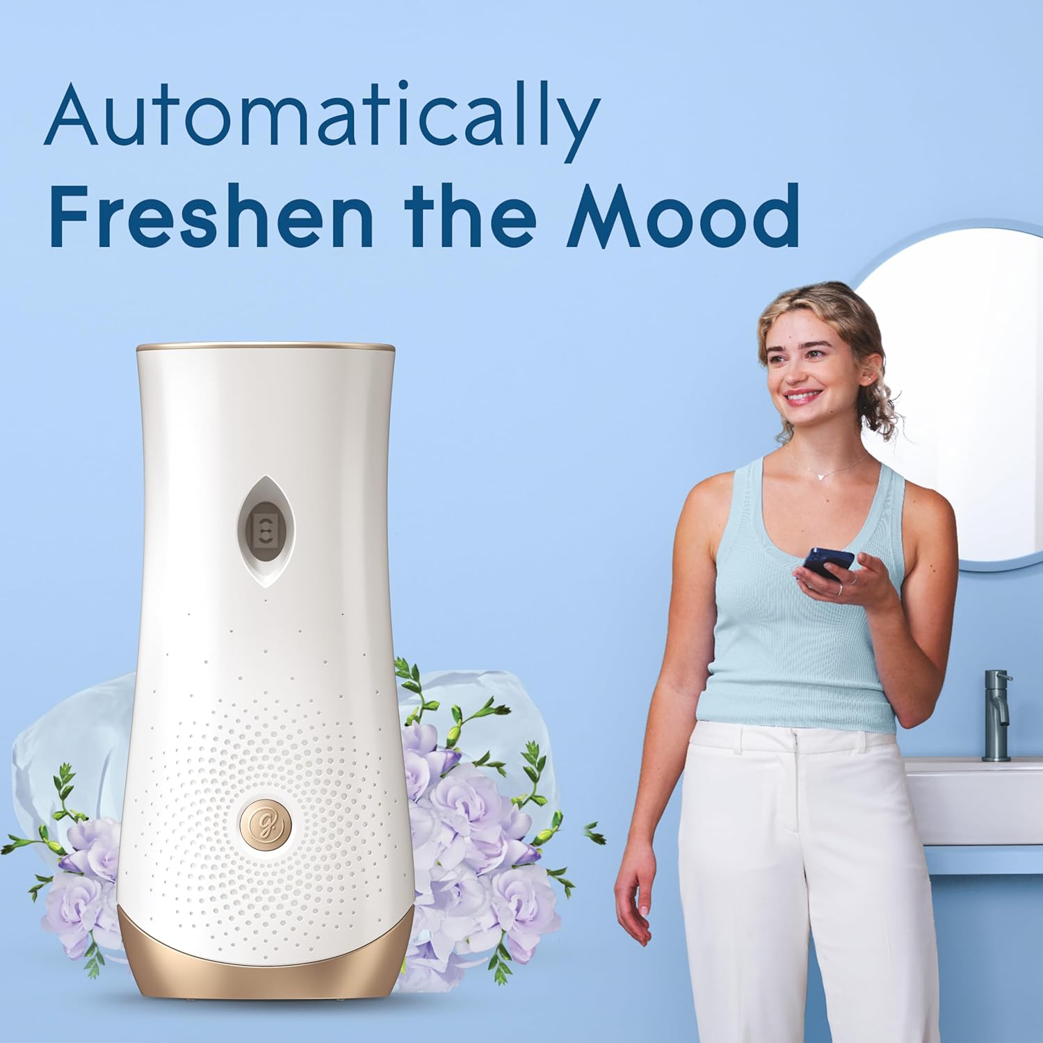 Glade Automatic Spray Air Freshener Refill, Scented Air Freshener for Home and Bathroom, Clean Linen, 6.2 Oz, 2 Count