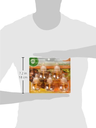 Air Wick Plug in Scented Oil Refill, 5ct, Fresh Linen, Essential Oils, Air Freshener