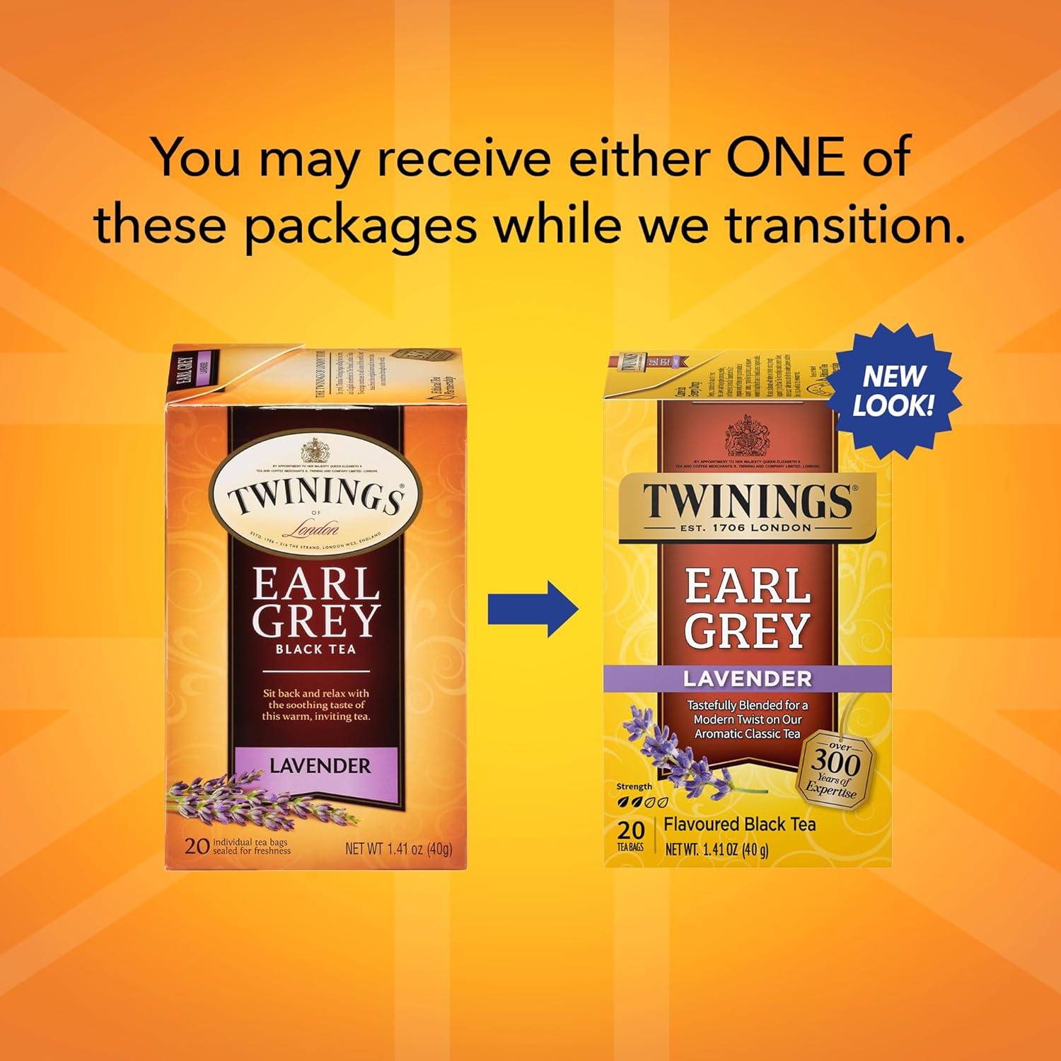 Twinings English Breakfast Black Tea Individually Wrapped Bags, 100 Count (Pack of 1), Smooth, Flavourful, and Robust, Caffeinated, Enjoy Hot or Iced | Packaging May Vary