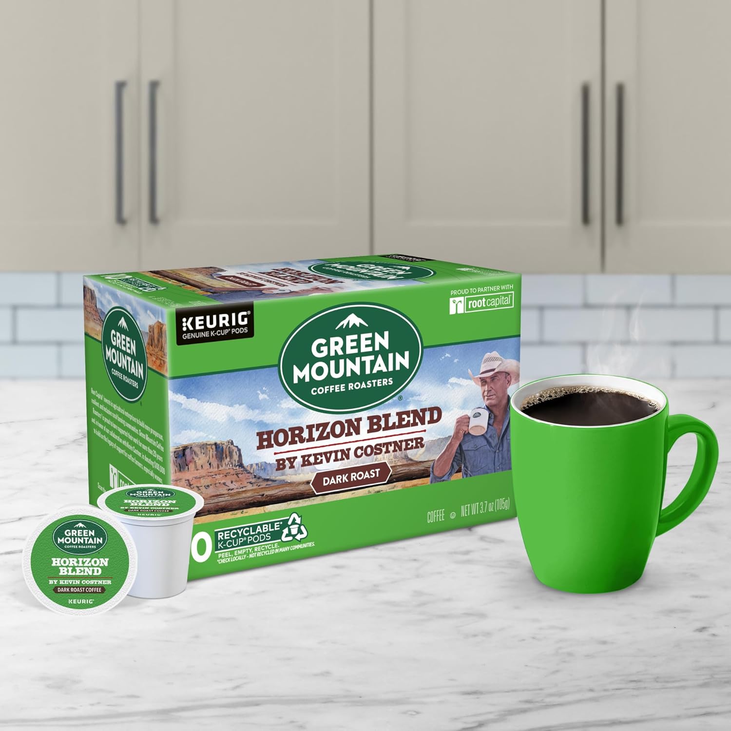 Green Mountain Coffee Roasters Dark Magic Keurig Single-Serve K-Cup Pods, Dark Roast Coffee, 72 Count (6 Packs of 12)