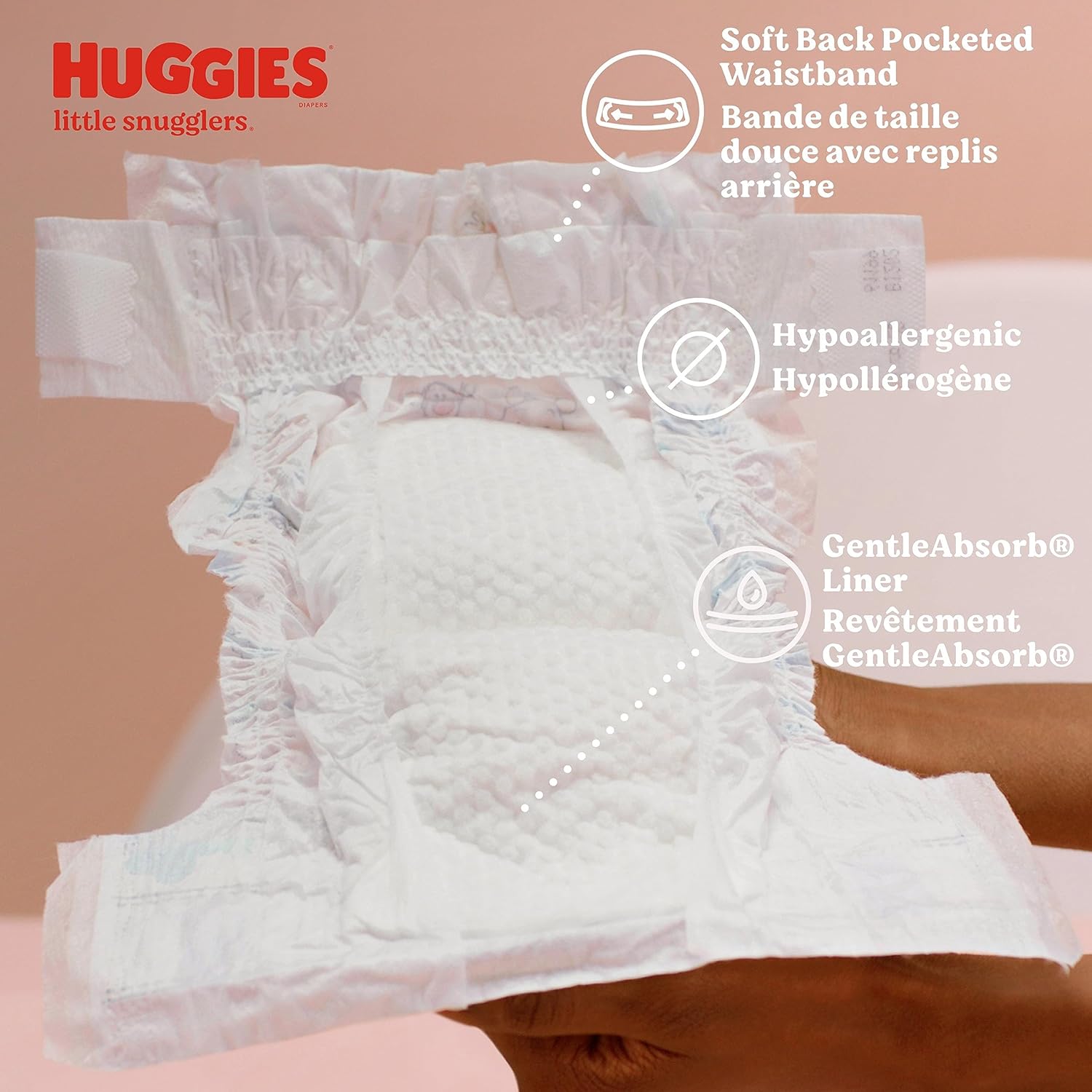Huggies Size 1 Diapers, Little Snugglers Diapers, Size 1 (8-14 lbs), 198 Ct (6 packs of 33)