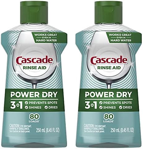 Cascade Platinum Dishwasher Rinse Aid, 8.45 fl oz (Packaging May Vary)