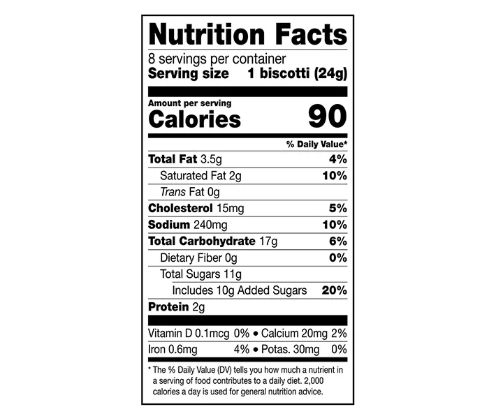 Salted Caramel Biscotti, 8-Pack