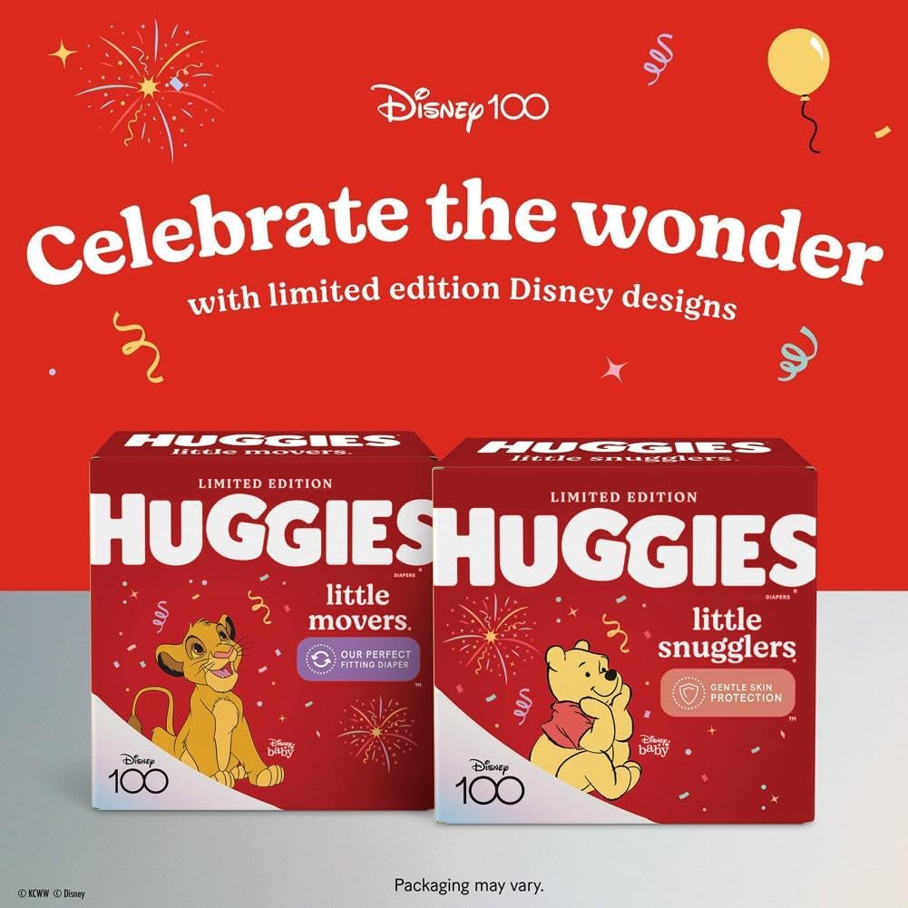 Huggies Size 1 Diapers, Little Snugglers Diapers, Size 1 (8-14 lbs), 198 Ct (6 packs of 33)