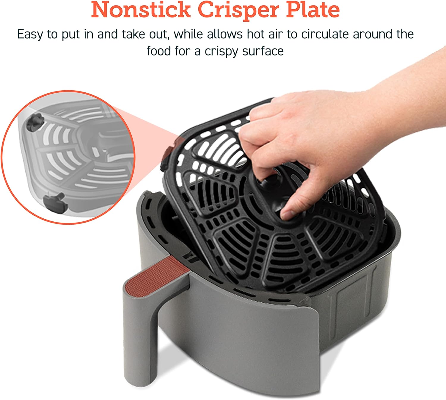 COSORI 2.1Qt Air Fryer, Small 4-in-1 Air Fryer Perfect for Simple Meals and Snack, Easy to Leftover Food to Crispy, 97% Less Oil, 30 In-App Recipes, Nonstick & Dishwasher Safe Basket