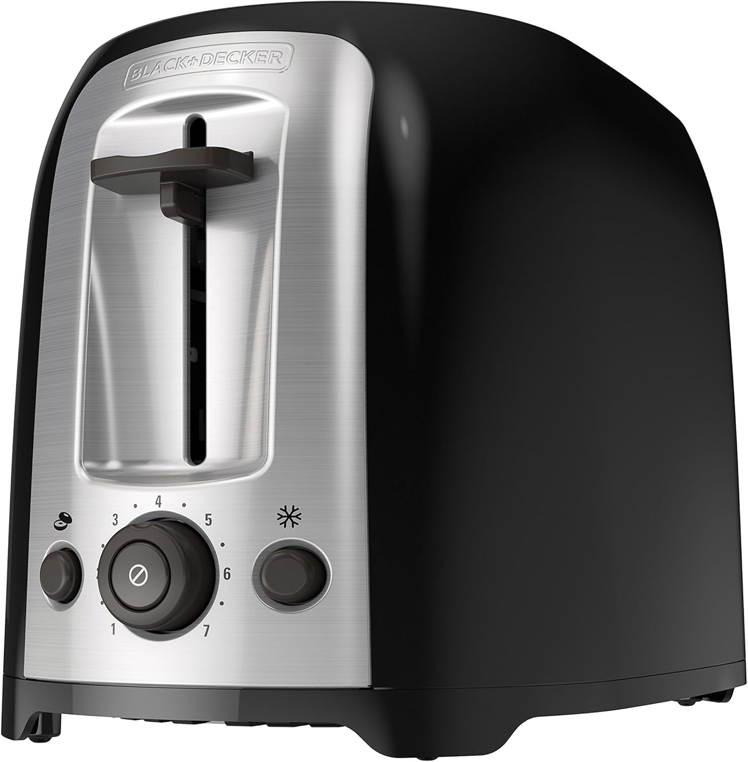 BLACK+DECKER 4-Slice Toaster, Extra Wide Slots, 7 Shade Settings, 1400 Watts, Frozen and Bagel Buttons, Toast Shade Selector, Extra Lift