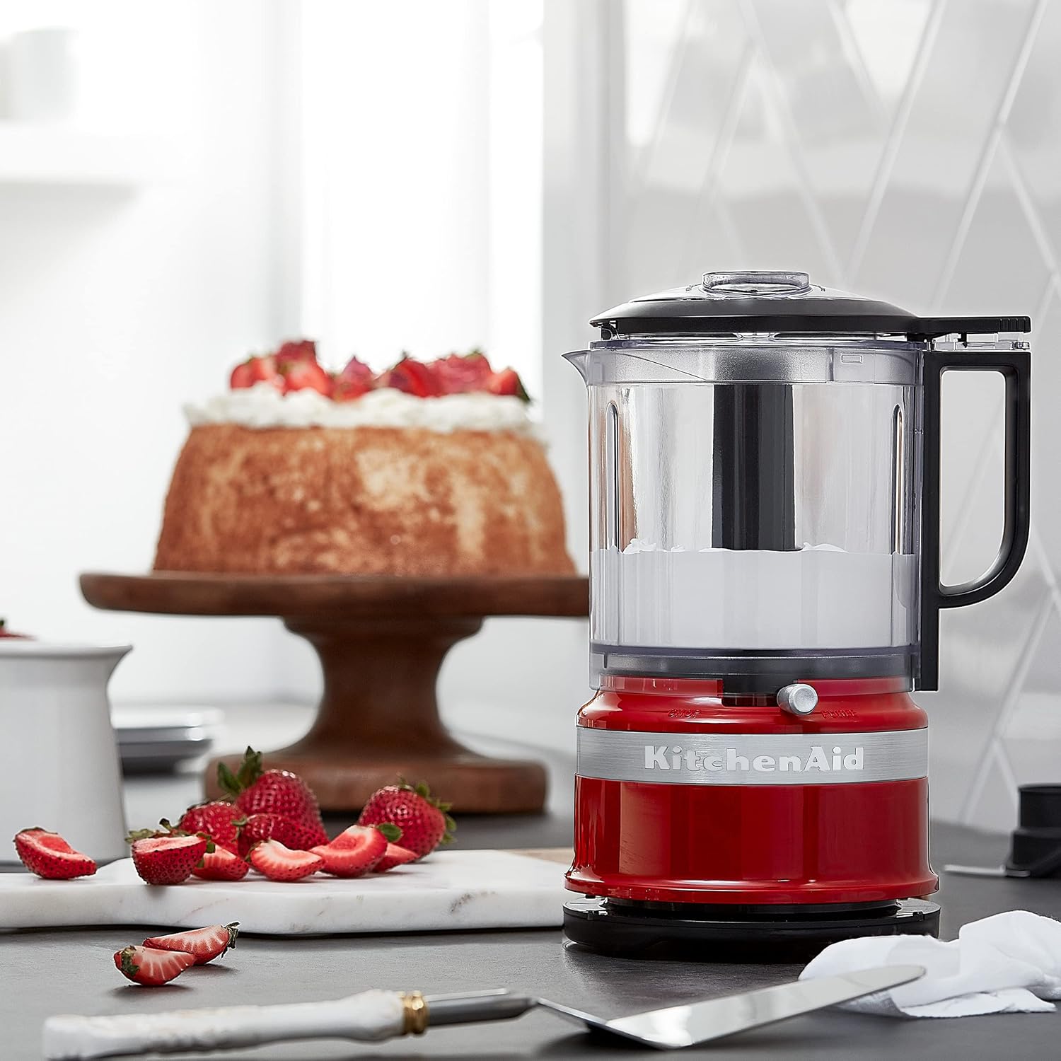 KitchenAid 5 Cup Food Chopper - KFC0516, Empire Red