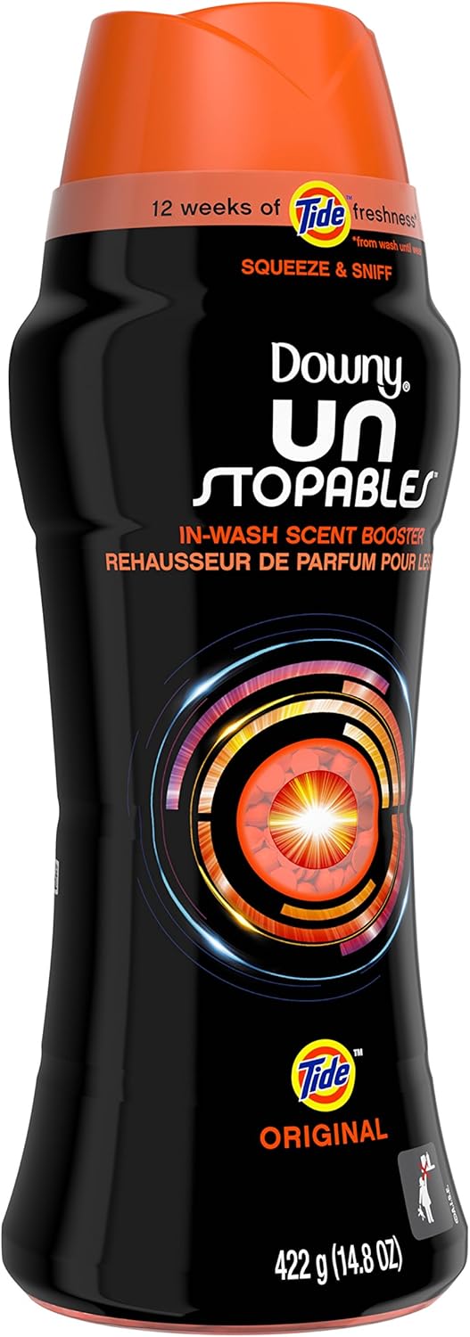 Downy Unstopables In Wash Scent Booster Beads, Fresh Scent, 24 oz, Downy Scent Booster Beads, Unstoppable Laundry Beads, Odor Protection