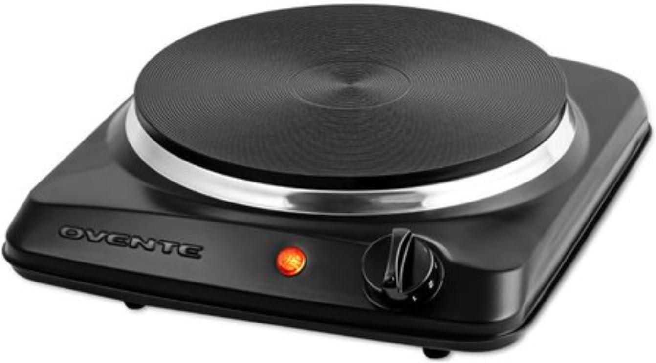 OVENTE Electric Countertop Double Burner, 1700W Cooktop with 7.25