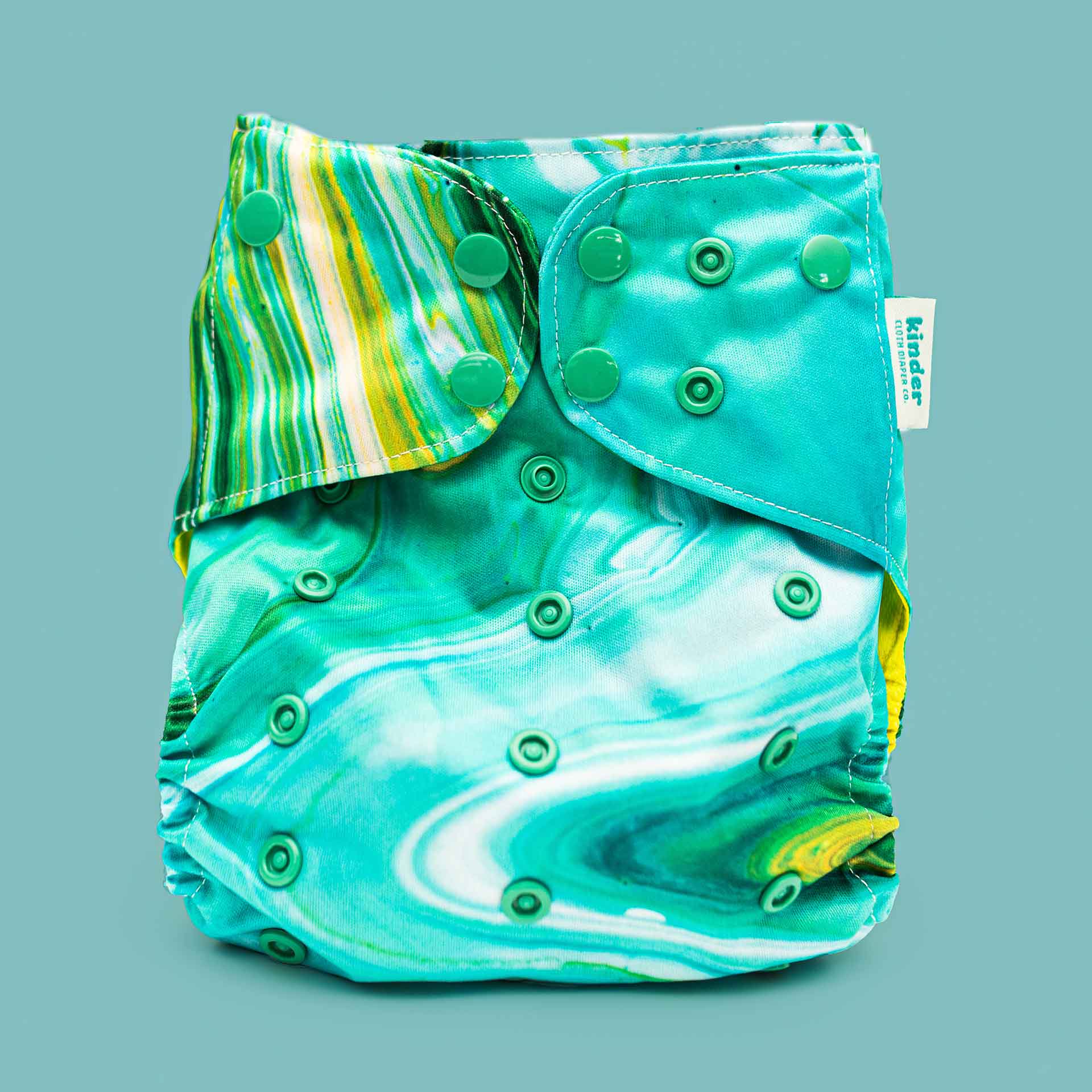 Kinder Cloth Diaper Co. Marble Pocket Cloth Diaper with Athletic Wicking Jersey