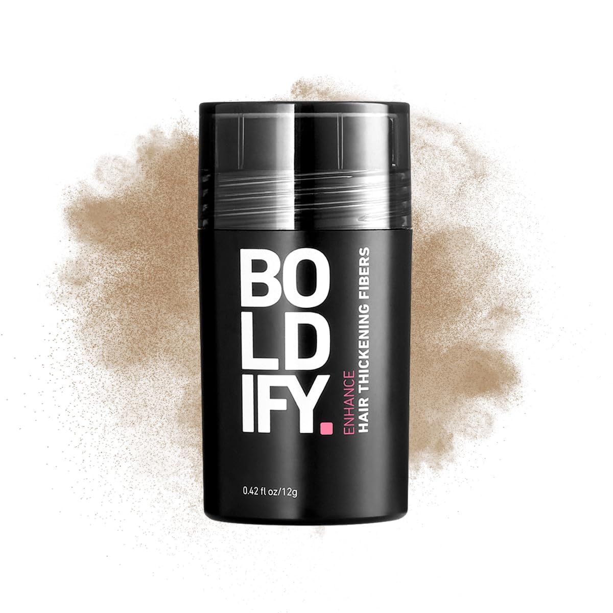 BOLDIFY Hair Fibers (28g) Fill In Fine and Thinning Hair for an Instantly Thicker & Fuller Look - Best Value & Superior Formula -14 Shades for Women & Men - DARK BROWN