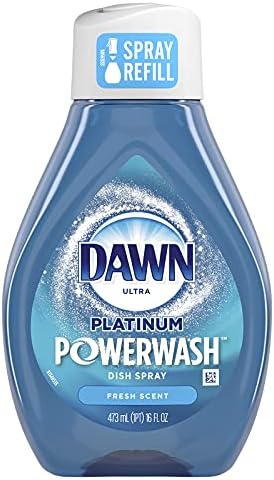 Dawn Platinum Powerwash Dish Spray, Dish Soap Cleaning Spray, Apple Scent Refill, 16 Fl Oz (Pack of 6) (Packaging may vary), Dish Soap Spray