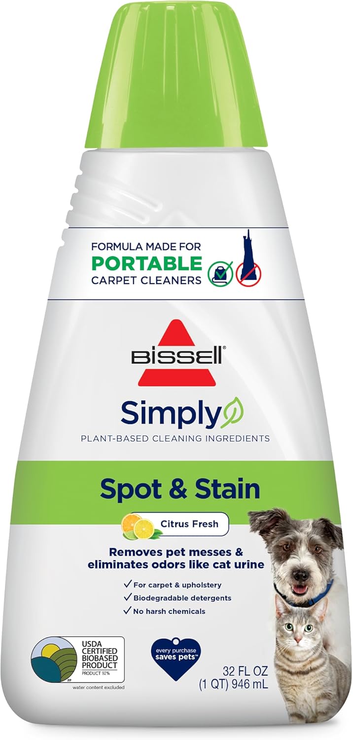 Bissell Professional Spot and Stain + Oxy Portable Machine Formula, 32 Fl Oz (Pack of 1)
