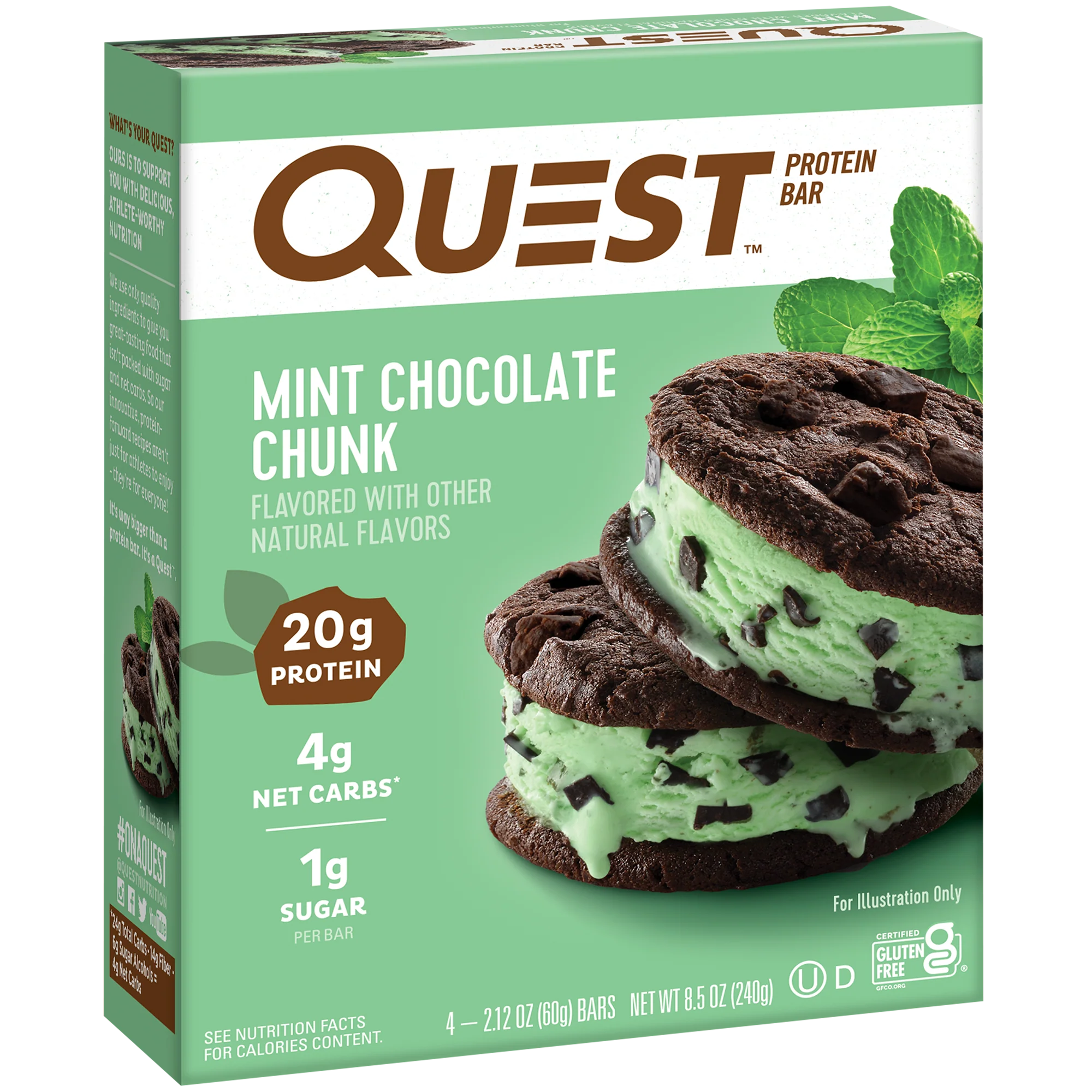 Mint Chocolate Chunk Protein Bars