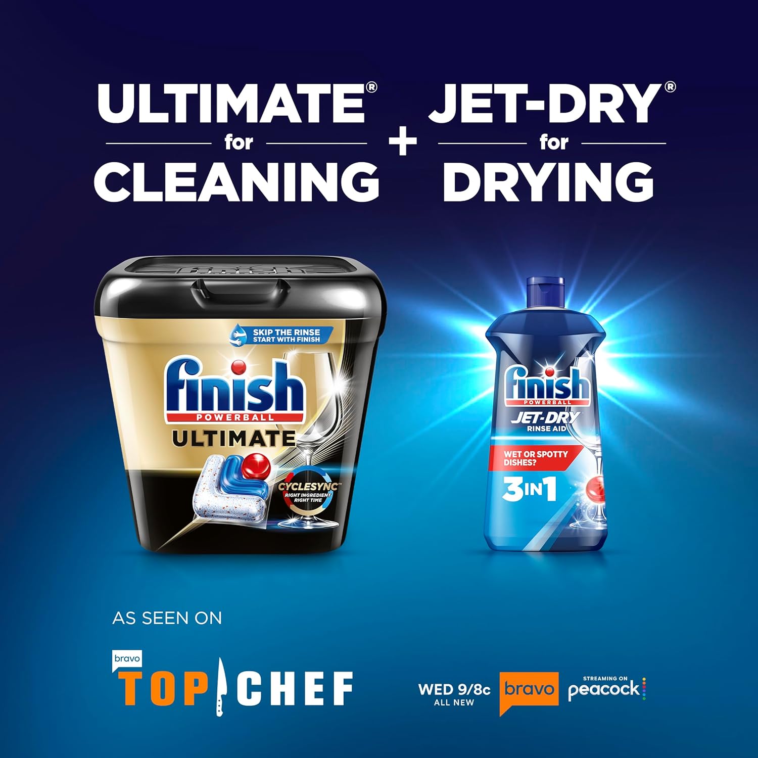 Finish Jet-dry, Rinse Agent, Ounce Blue 32 Fl Oz