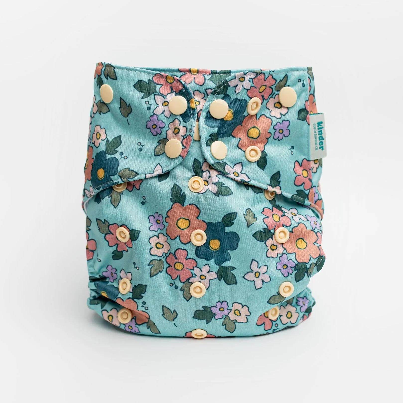 Kinder Cloth Diaper Co. Patterned Basics Pocket Cloth Diaper with Athletic Wicking Jersey