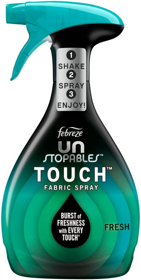 Febreze Unstopables Touch Fabric Spray and Odor Fighter, Fresh & Breeze, 16.9 oz, Pack of 2