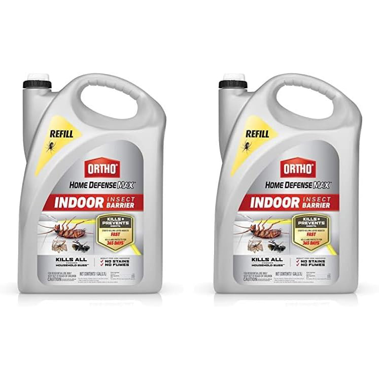 Ortho Home Defense Max Indoor Insect Barrier: Starts to Kill Ants, Roaches, Spiders, Fleas & Ticks Fast, 1 gal.