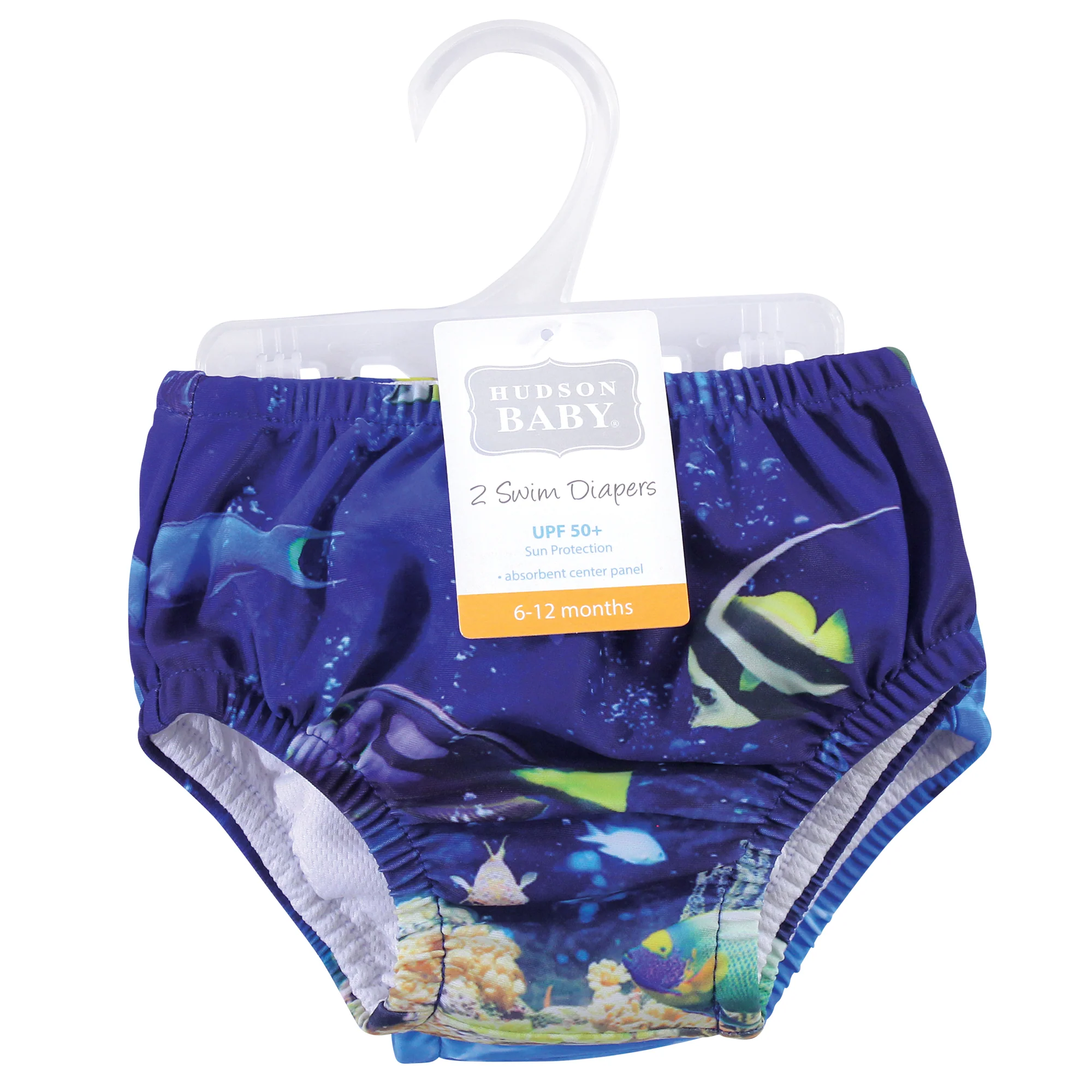 Hudson Baby Infant and Toddler Gender Neutral Swim Diapers, Coral Reef Dolphin