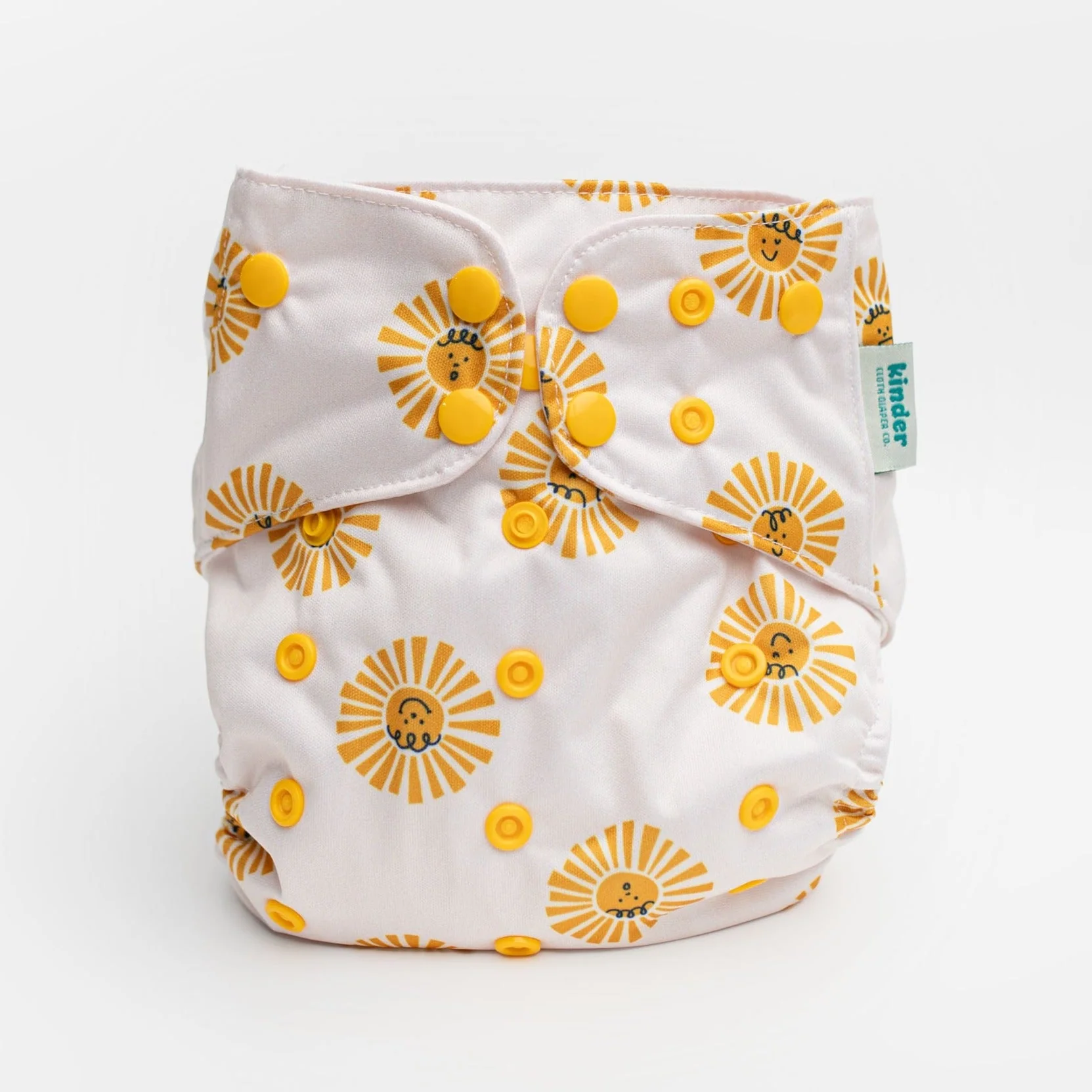 Kinder Cloth Diaper Co. Patterned Basics Pocket Cloth Diaper with Athletic Wicking Jersey