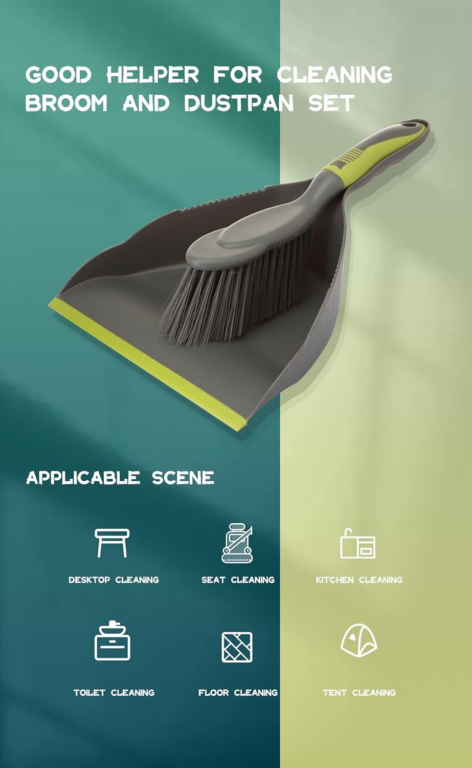 Dust pan Broom - Dust Pans with Brush,Hand Broom and Dustpan Set,Dustpan and Brush Set,Handheld Dustpan are Used to Clean Kitchens, Floors, Tables, Animal Cages.