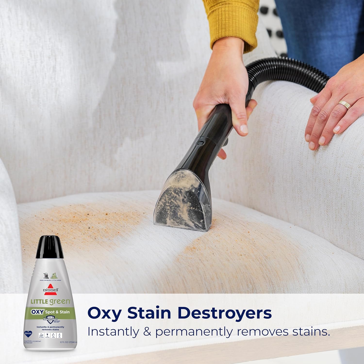 Bissell Professional Spot and Stain + Oxy Portable Machine Formula, 32 Fl Oz (Pack of 1)