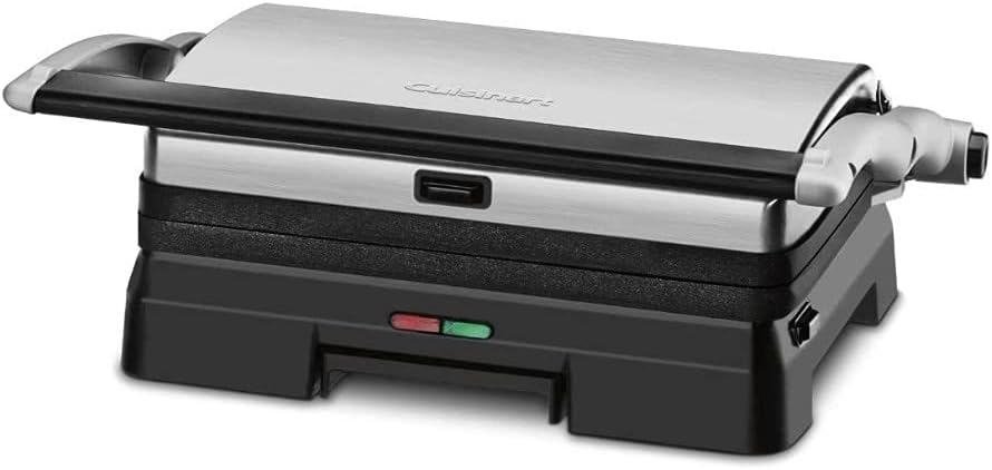 Cuisinart Panini Press, Stainless Steel Griddler, Sandwich Maker & More, 5-IN-1, GR-4NP1